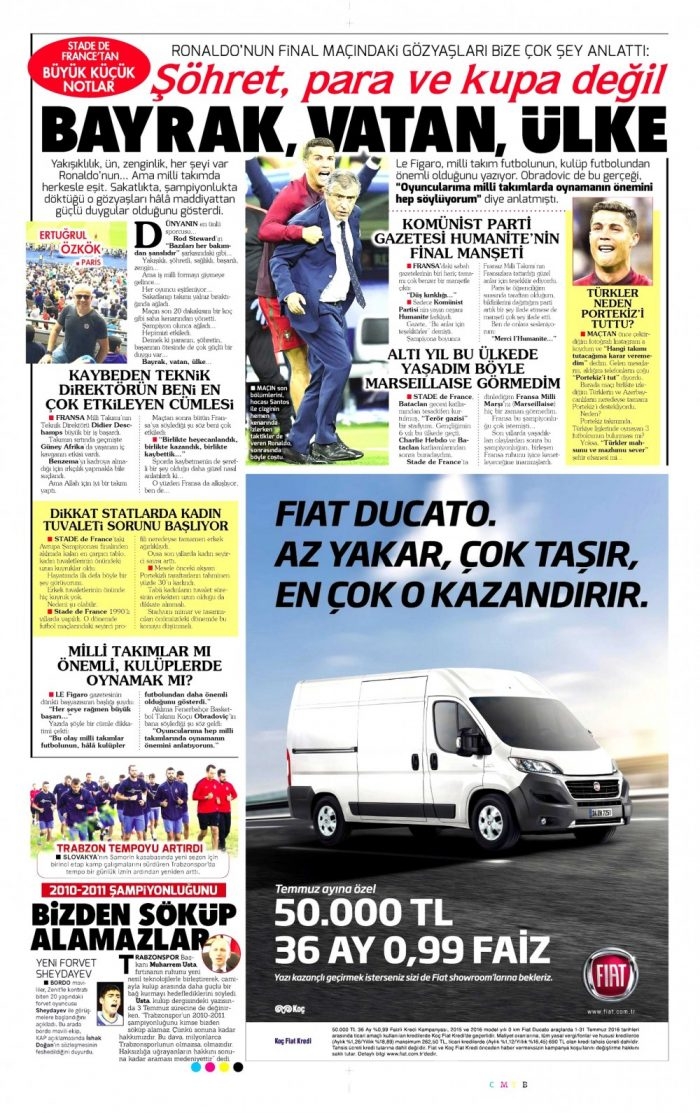 Sporda günün gazete manşetleri