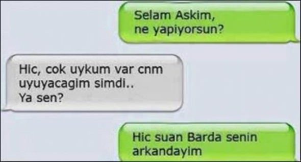 Son zamanların komik yazışmaları