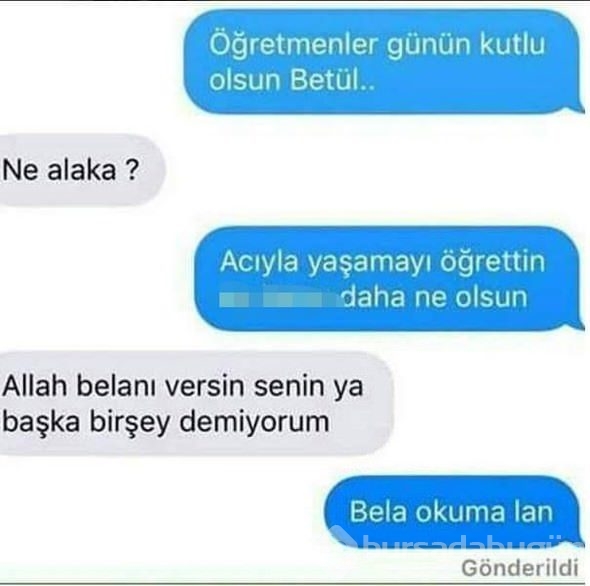 Son zamanların komik yazışmaları