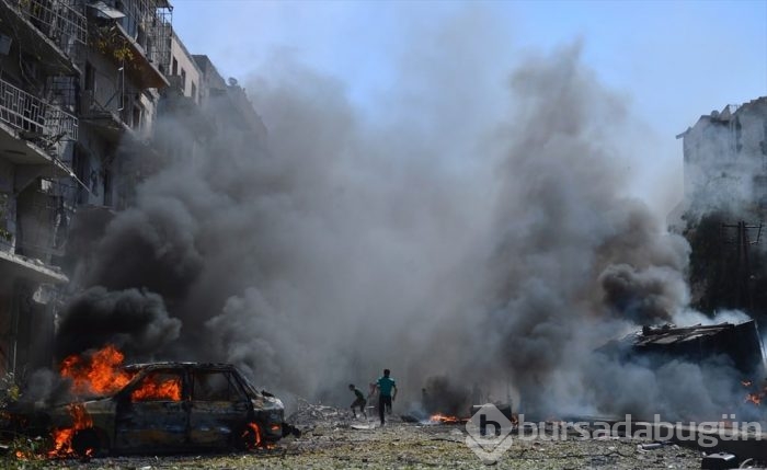 Rus ve Suriye ordusu uçakları Halep'i bombaladı!.