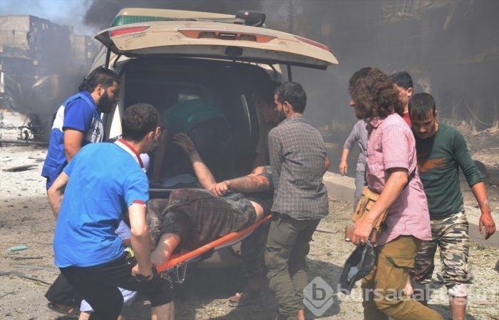 Rus ve Suriye ordusu uçakları Halep'i bombaladı!.