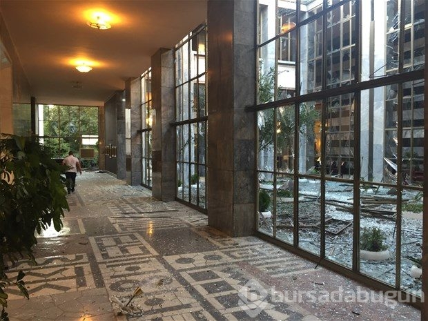 Darbe girişimi sonrası TBMM'de büyük zarar
