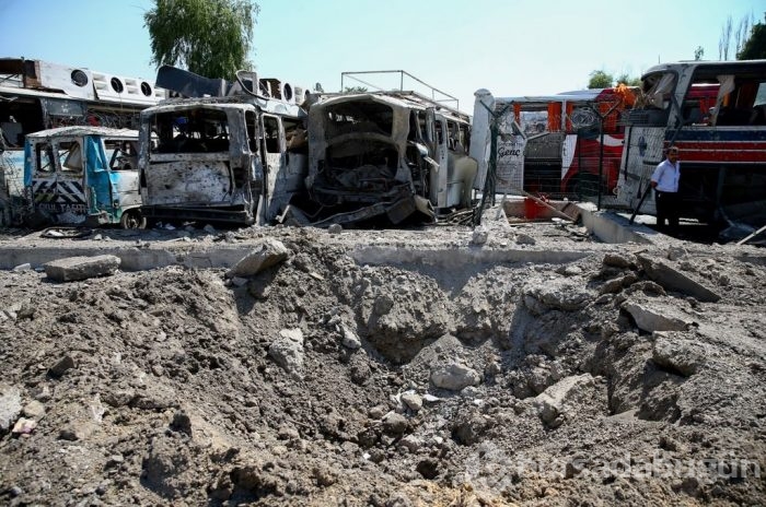 Jetler doğalgaz istasyonunu hedef almış!