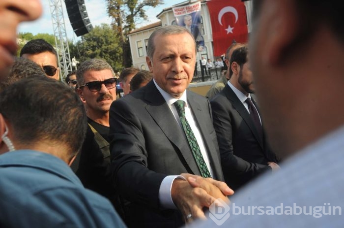 Erdoğan'a sevgi gösterisi