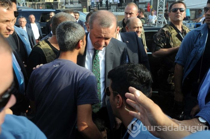Erdoğan'a sevgi gösterisi