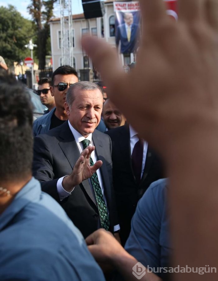 Erdoğan'a sevgi gösterisi