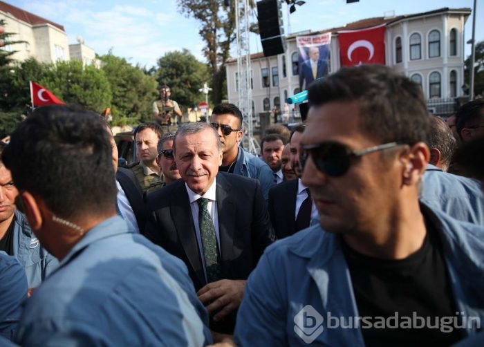 Erdoğan'a sevgi gösterisi