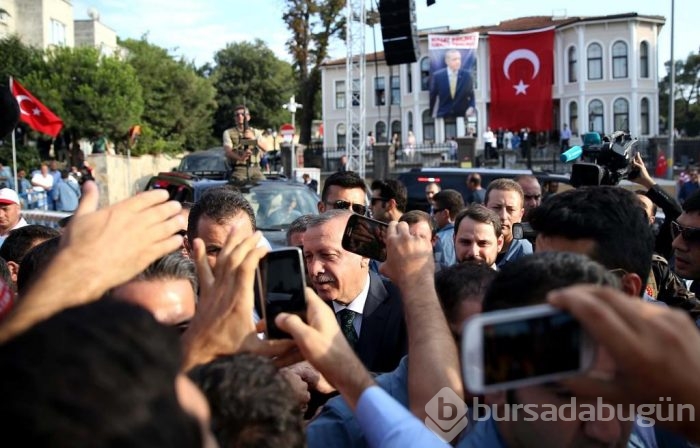 Erdoğan'a sevgi gösterisi