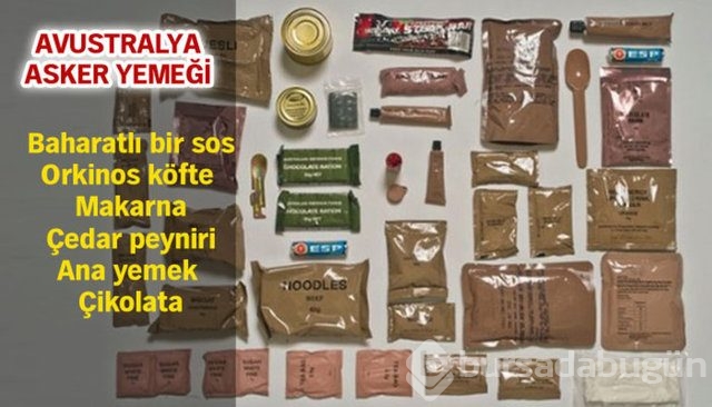 Dünya askerlerinin yemekleri