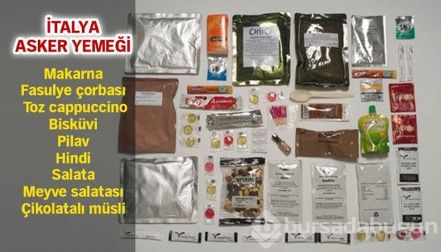 Dünya askerlerinin yemekleri