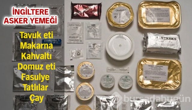 Dünya askerlerinin yemekleri