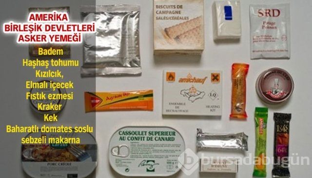 Dünya askerlerinin yemekleri