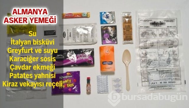 Dünya askerlerinin yemekleri