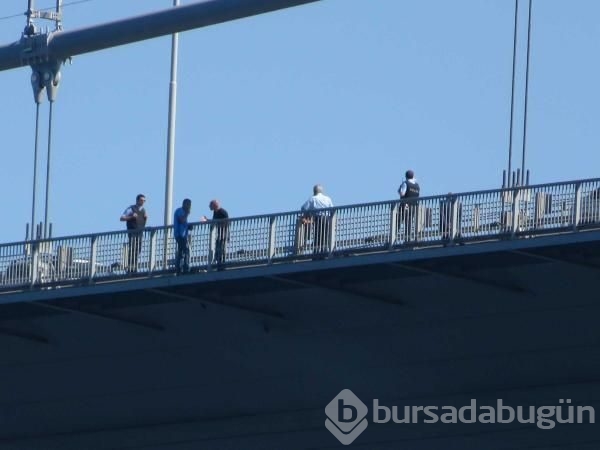 Boğaziçi Köprüsü'nde intihar girişimi.