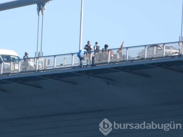 Boğaziçi Köprüsü'nde intihar girişimi.
