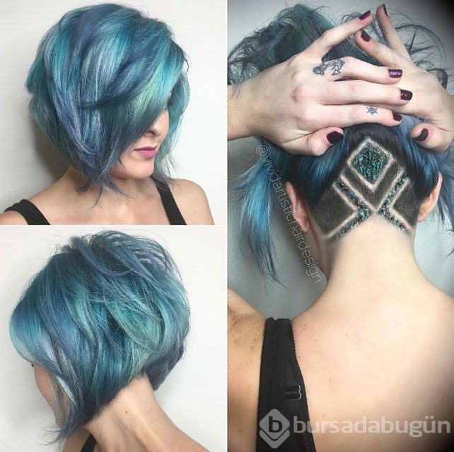 Hanımlar için 'undercut' kesimi modelleri