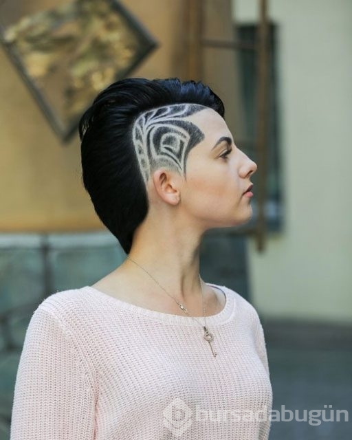 Hanımlar için 'undercut' kesimi modelleri