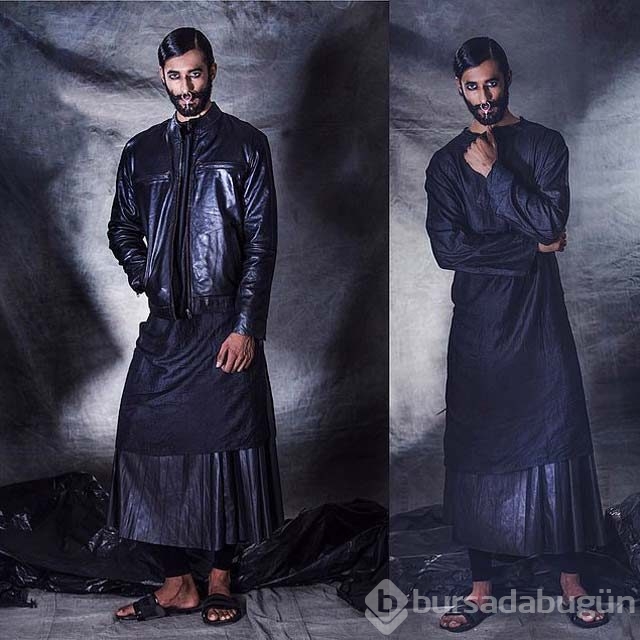 Erkeklerde yeni akım! Etek modası