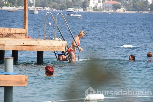 Berna Laçin tatilde