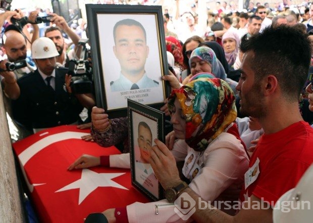 Şehit polis memuru son yolculuğuna uğurlandı