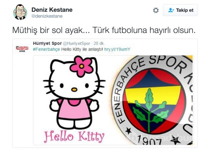 Fenerbahçe'nin Hello Kitty ile anlaşması sosyal medyayı salladı!