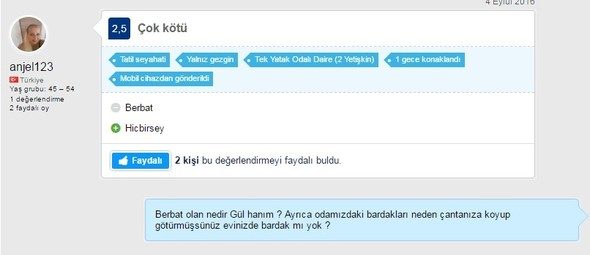 Marmaris'teki otelden müşterilere ilginç yanıtlar
