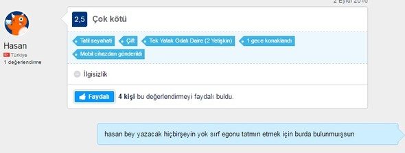 Marmaris'teki otelden müşterilere ilginç yanıtlar
