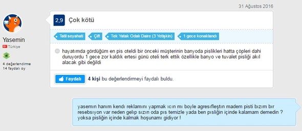 Marmaris'teki otelden müşterilere ilginç yanıtlar
