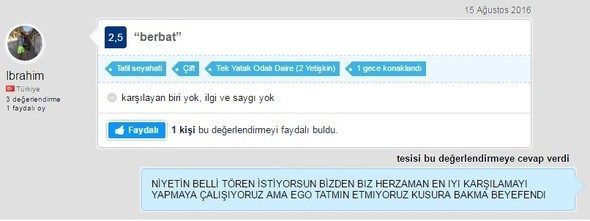 Marmaris'teki otelden müşterilere ilginç yanıtlar
