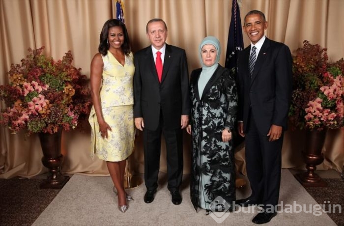 Erdoğan Obama'nın verdiği resepsiyona katıldı	