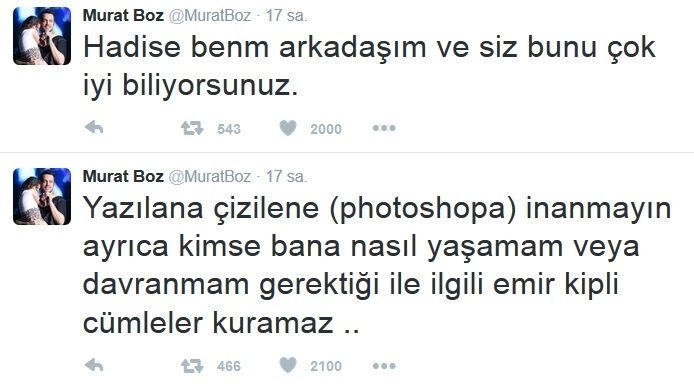 Aslı Enver ve Murat Boz'dan 'Hadise' açıklaması