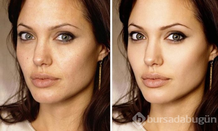 Ünlülerin photoshopsuz ve photoshoplu halleri