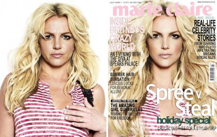 Ünlülerin photoshopsuz ve photoshoplu halleri