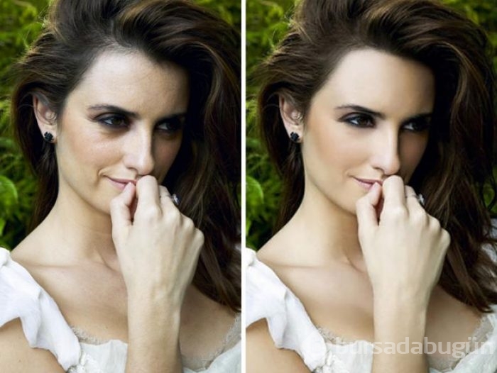 Ünlülerin photoshopsuz ve photoshoplu halleri