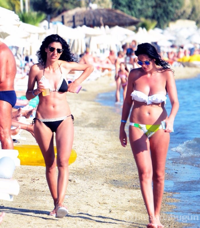 Bodrum'da güneşi gören sahile koştu