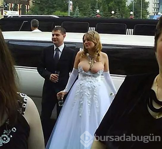 Böyle gelinlik olur mu?