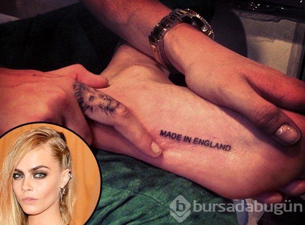 Cara Delevingne'in yeni dövmesi