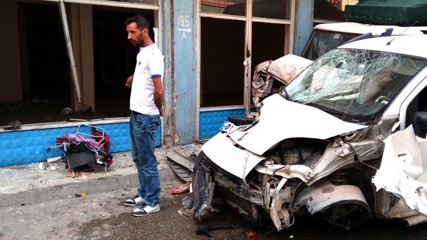 Kaldırıma çıkan aracın çarptığı bebek arabasındaki Aslı hayatını kaybetti