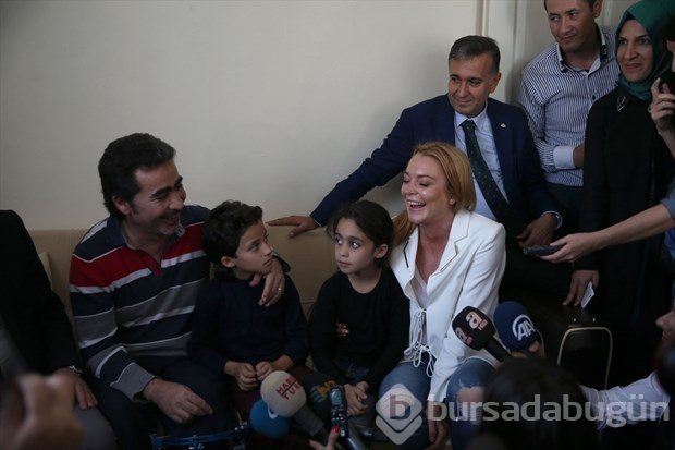Hollywood yıldızı Lindsay Lohan Sultanbeyli'de