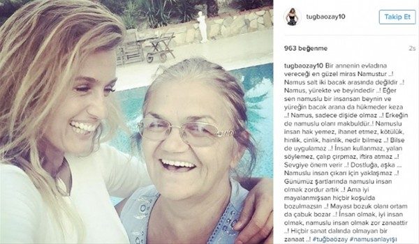 "Namus, iki bacak arasında değildir"