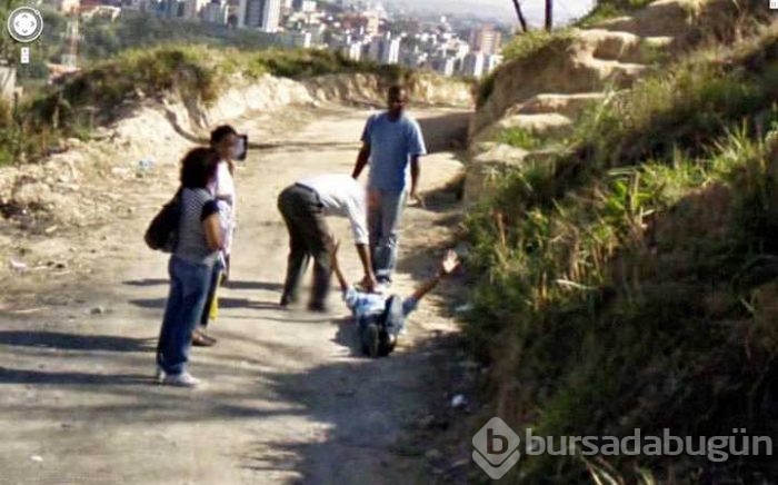 Google kamerasına takılan ilginç anlar