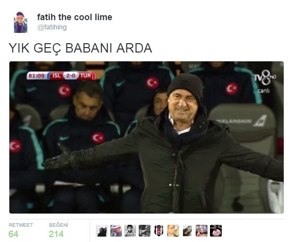 Milli takım İzlanda maçını televizyondan seyreder gibi seyredince sosyal medya