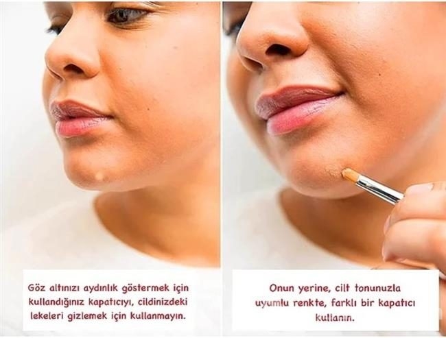 Makyaj yaparken yapılan hatalar