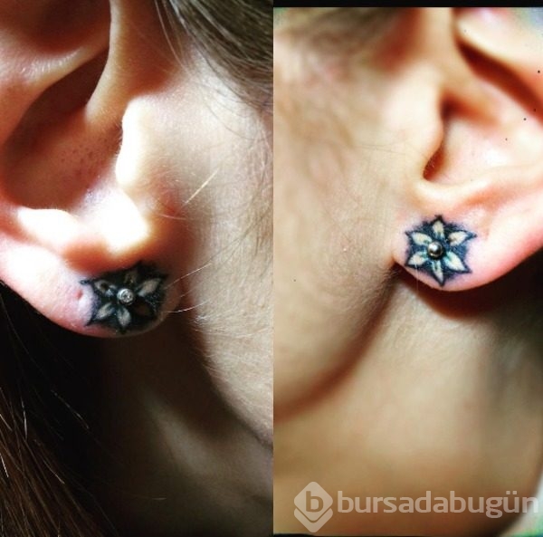 Piercingden daha iyi görünen 20 kulak dövmesi