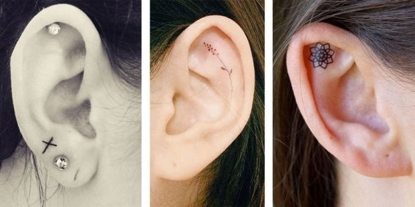 Piercingden daha iyi görünen 20 kulak dövmesi