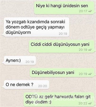 Efsane olmuş whatsapp diyalogları