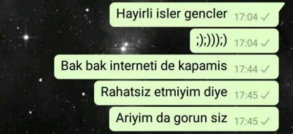 Efsane olmuş whatsapp diyalogları