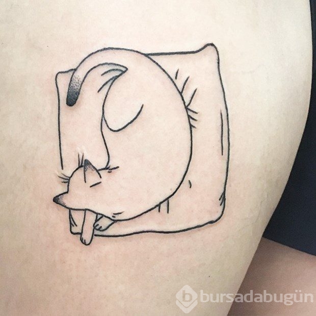 En güzel kedi dövmeleri