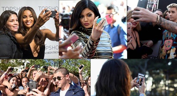 Ünlüler de selfie sever