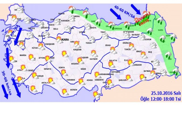 Havalar soğuyor, yağışlar geliyor